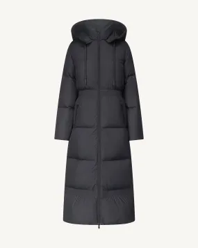 Della Extreme Cold extra-long parka coat Black