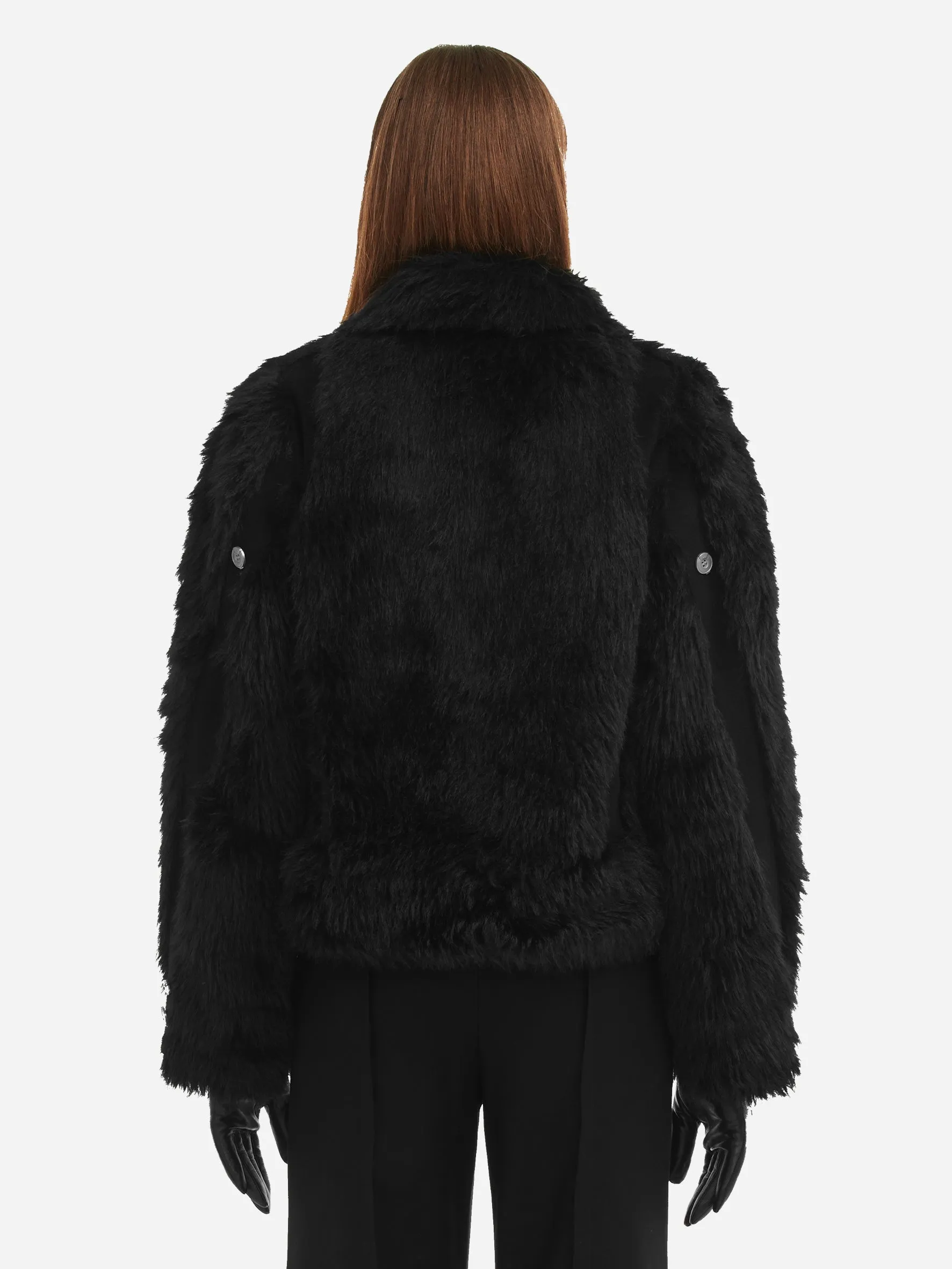 006 - Arch Paneled Fur Jacket