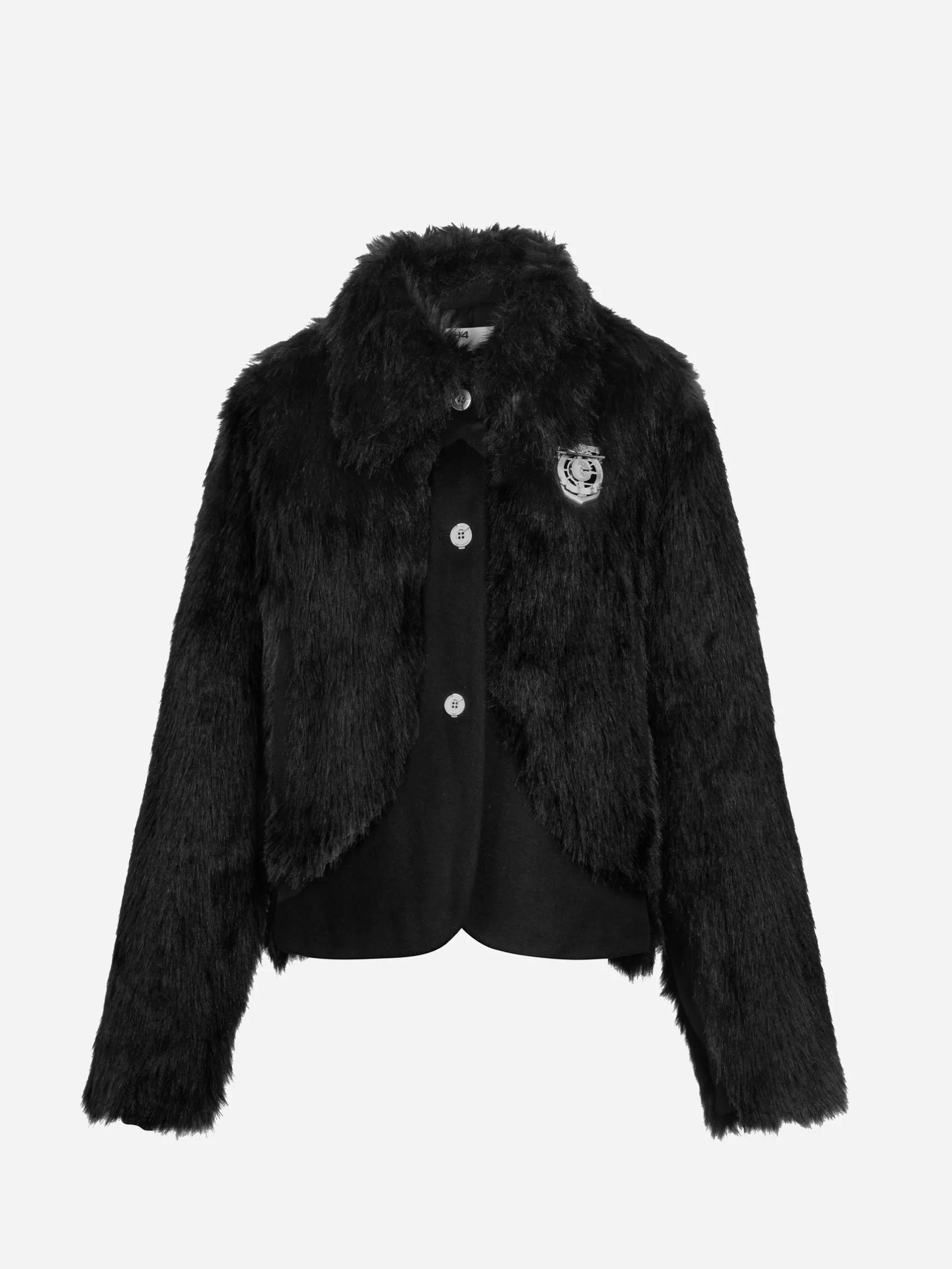 006 - Arch Paneled Fur Jacket