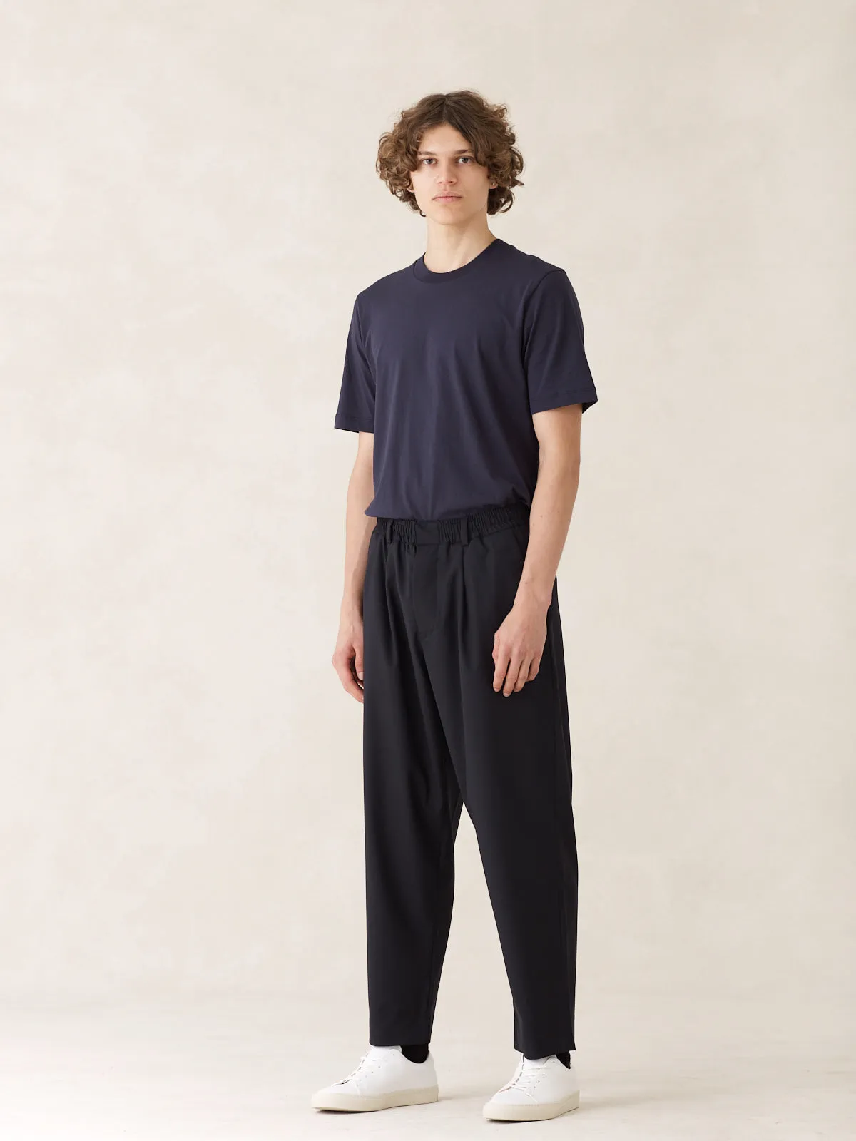 08 / Pleated Trousers Navy