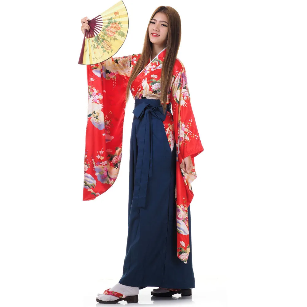 Aiko Women’s Japanese Kimono Hakama Set