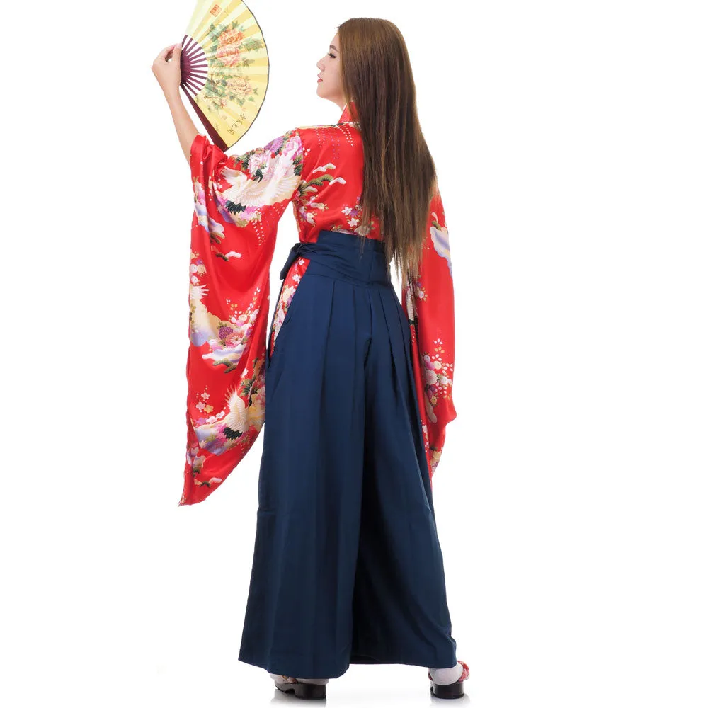 Aiko Women’s Japanese Kimono Hakama Set