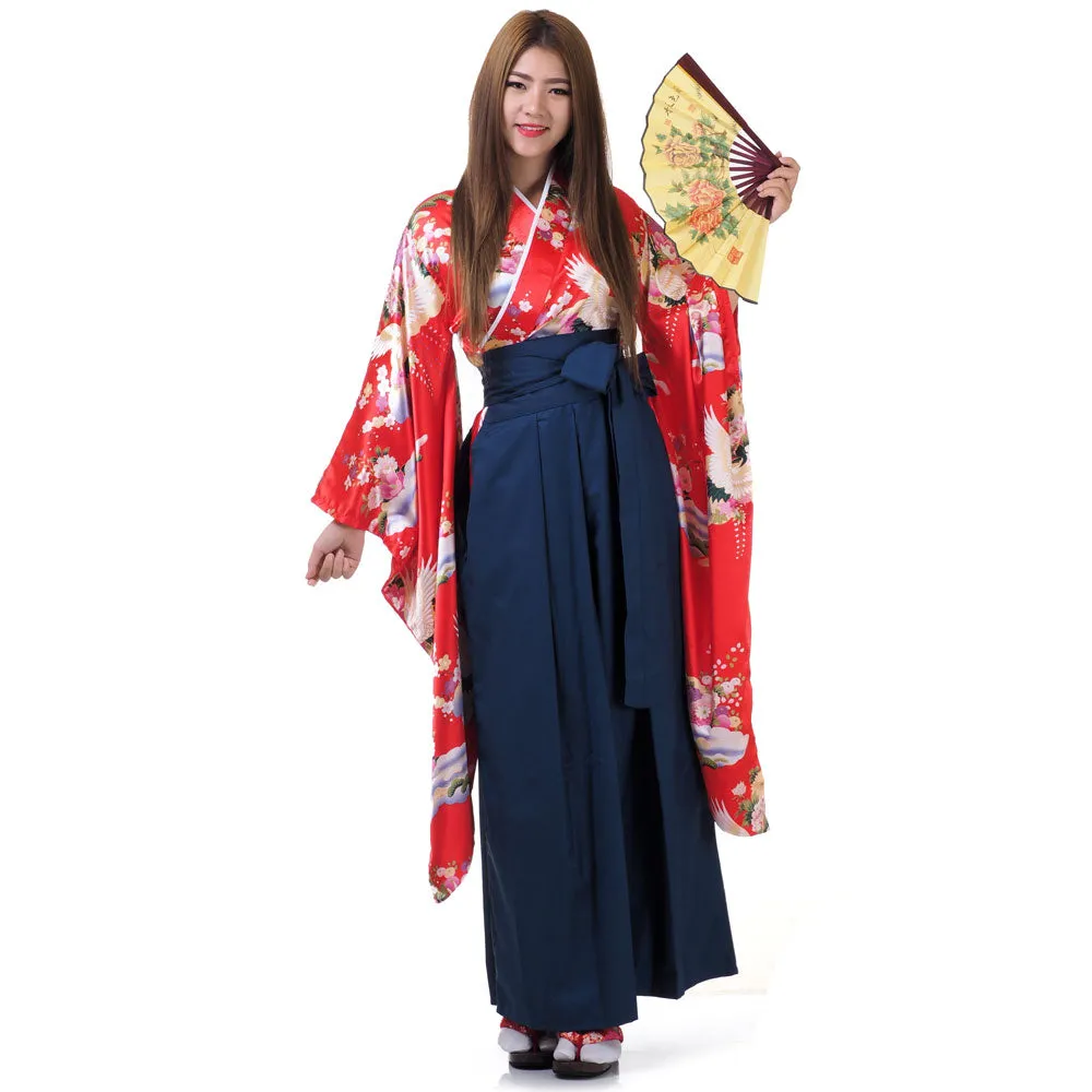 Aiko Women’s Japanese Kimono Hakama Set