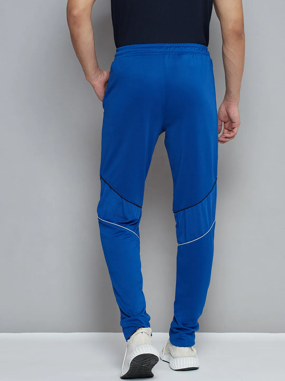 Alcis Men Blue Solid Slim Fit Running Track Pants