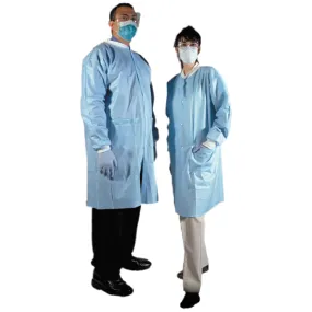 Amd Medicom Lab Coats Coat Lab Md Blu 10/Bg 5Bg/Cs