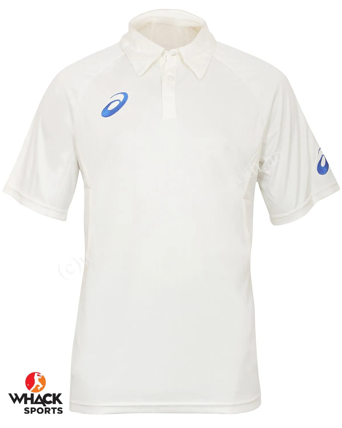 Asics Cricket Short Sleeve Shirt and Trouser Set - Off White - Senior