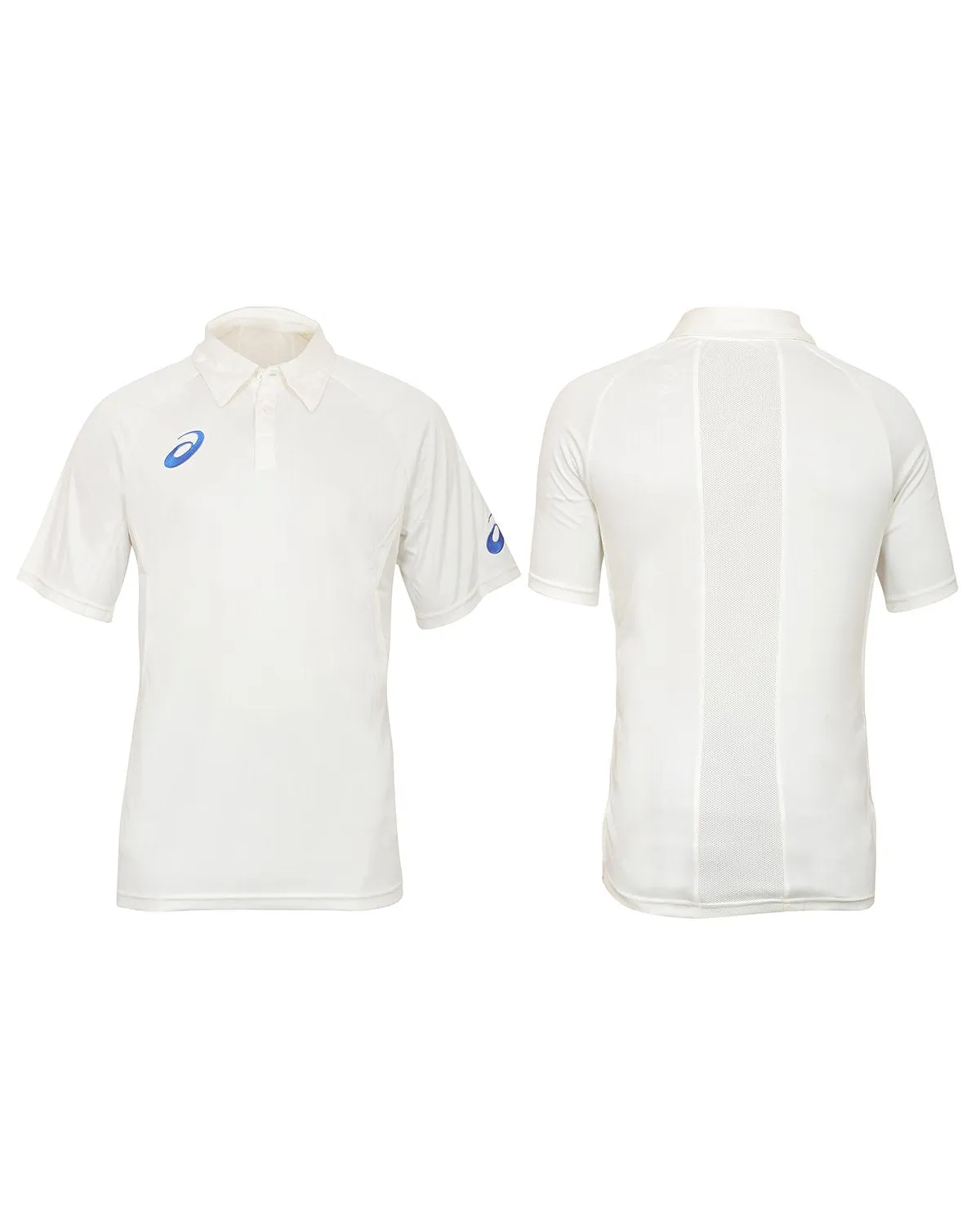 Asics Cricket Short Sleeve Shirt and Trouser Set - Off White - Senior