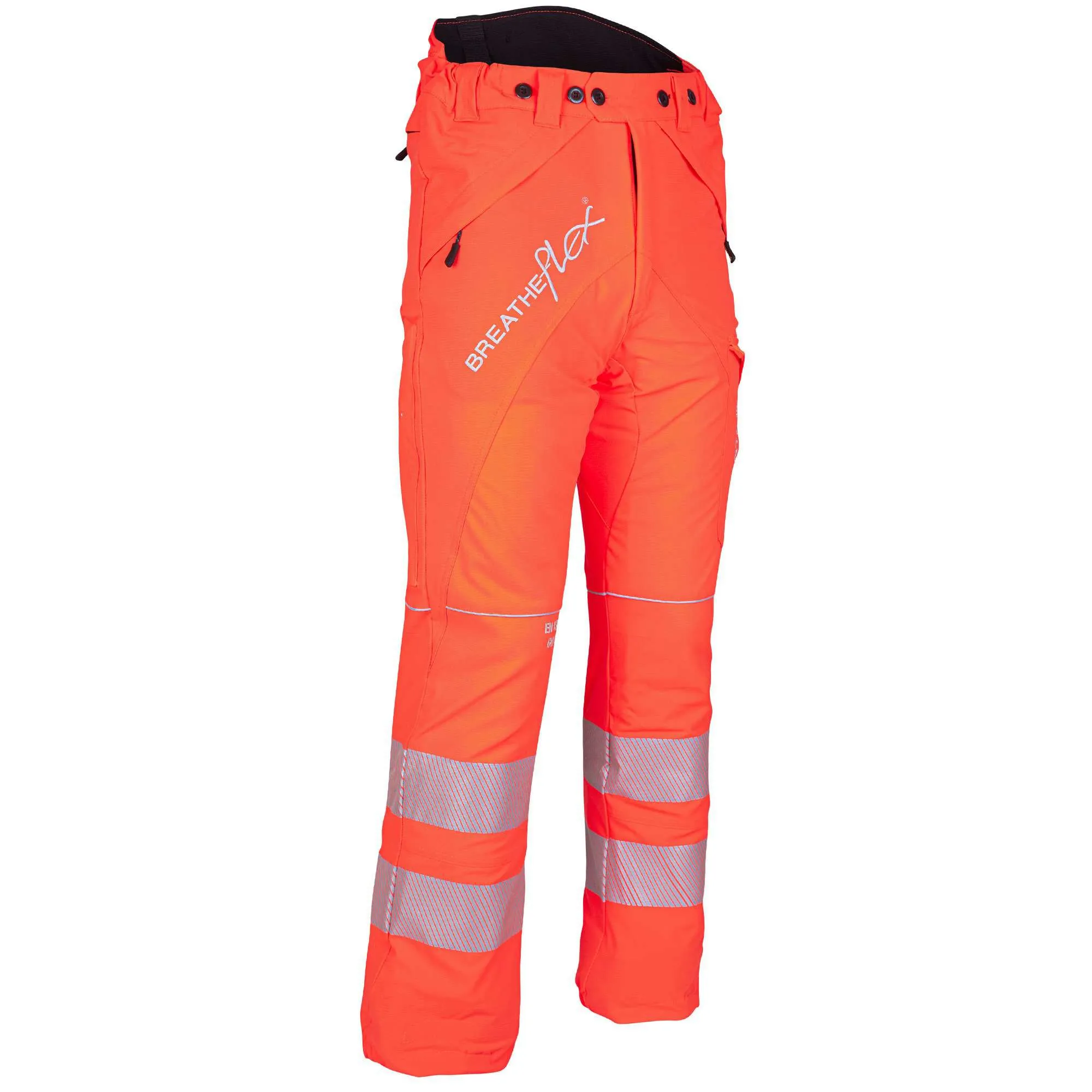 ATHV4010 Breatheflex Chainsaw Trousers Design A Class 1- Hi-Vis Orange