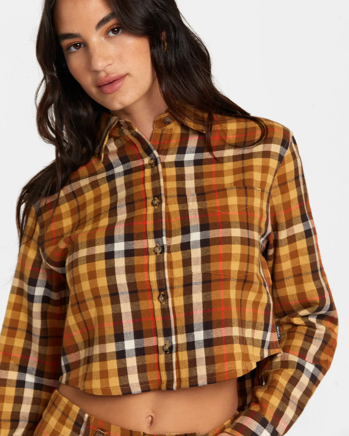 Bayside Flannel Long Sleeve Shirt - Latte