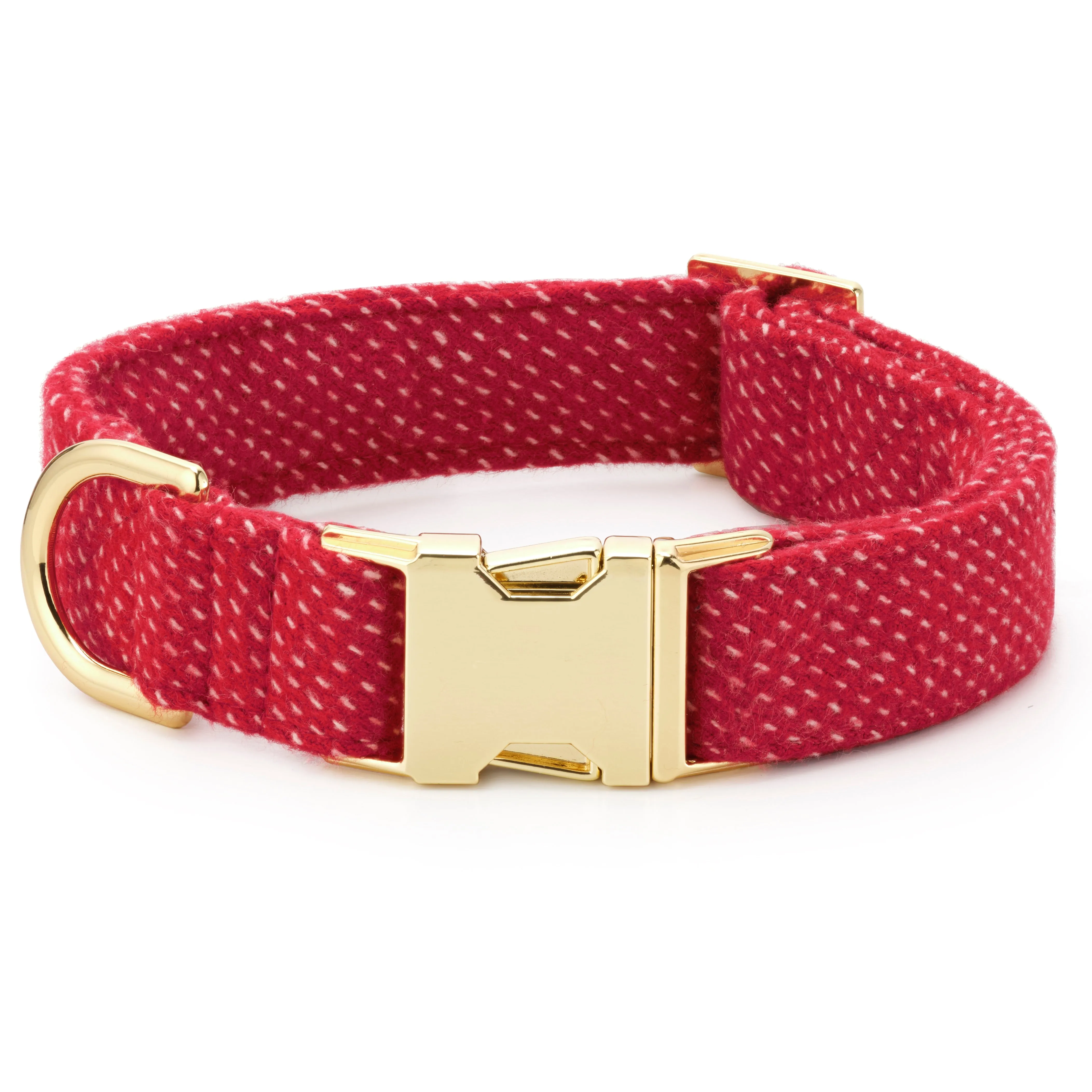 Berry Stitch Flannel Bow Tie Collar