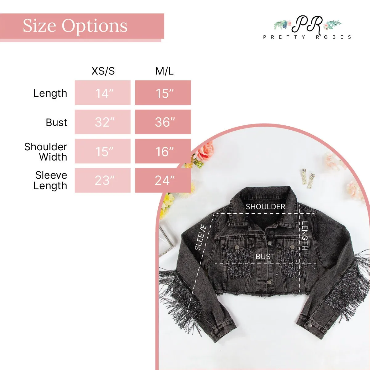 (Black Fringe) Denim Jacket Gifts