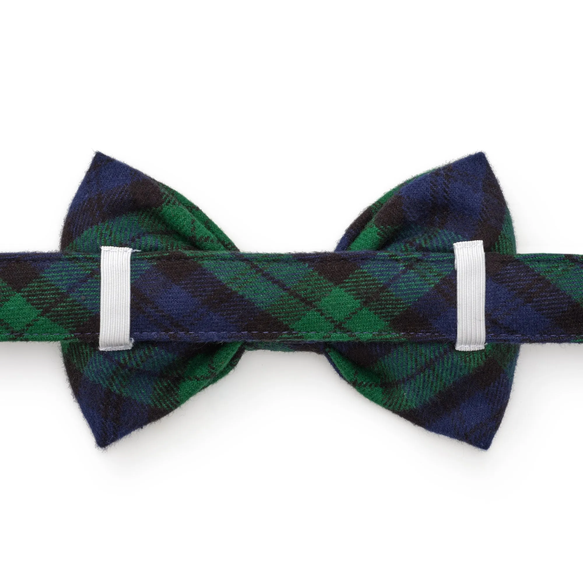 Black Watch Plaid Flannel Bow Tie Collar