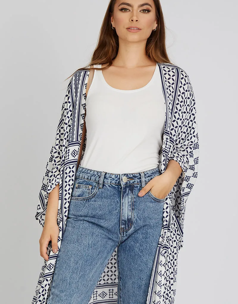 Boho Two Tone Kimono