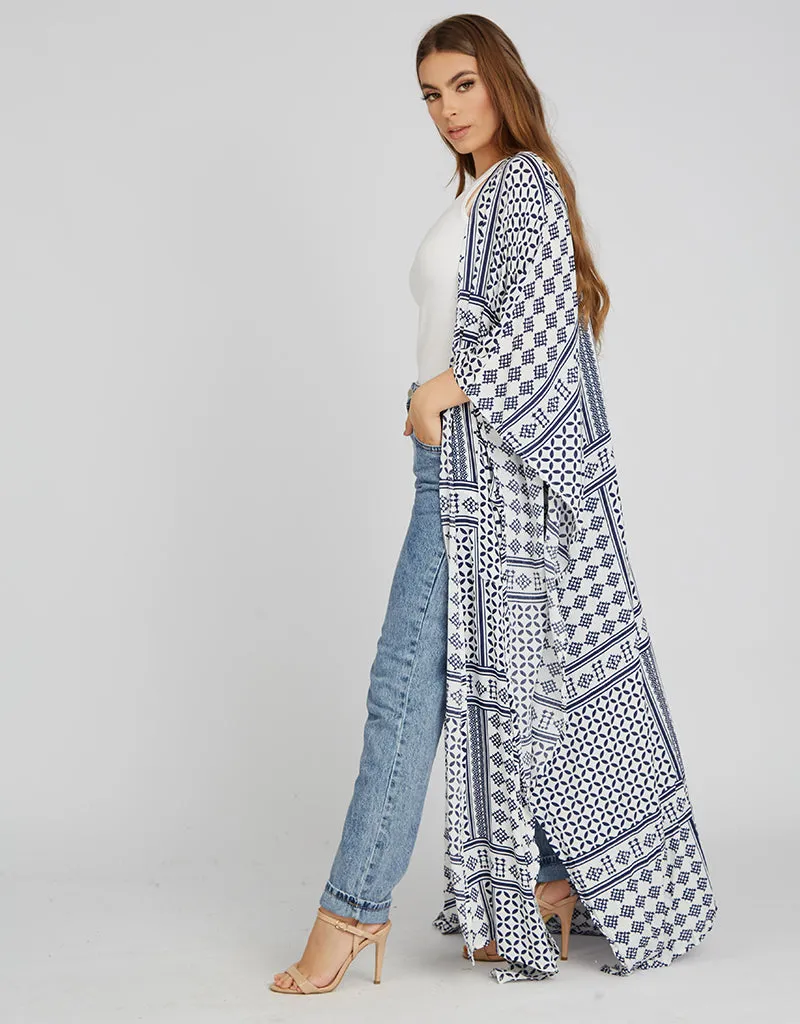 Boho Two Tone Kimono