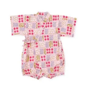 Borny Tie-Side Onesie Merry Pink