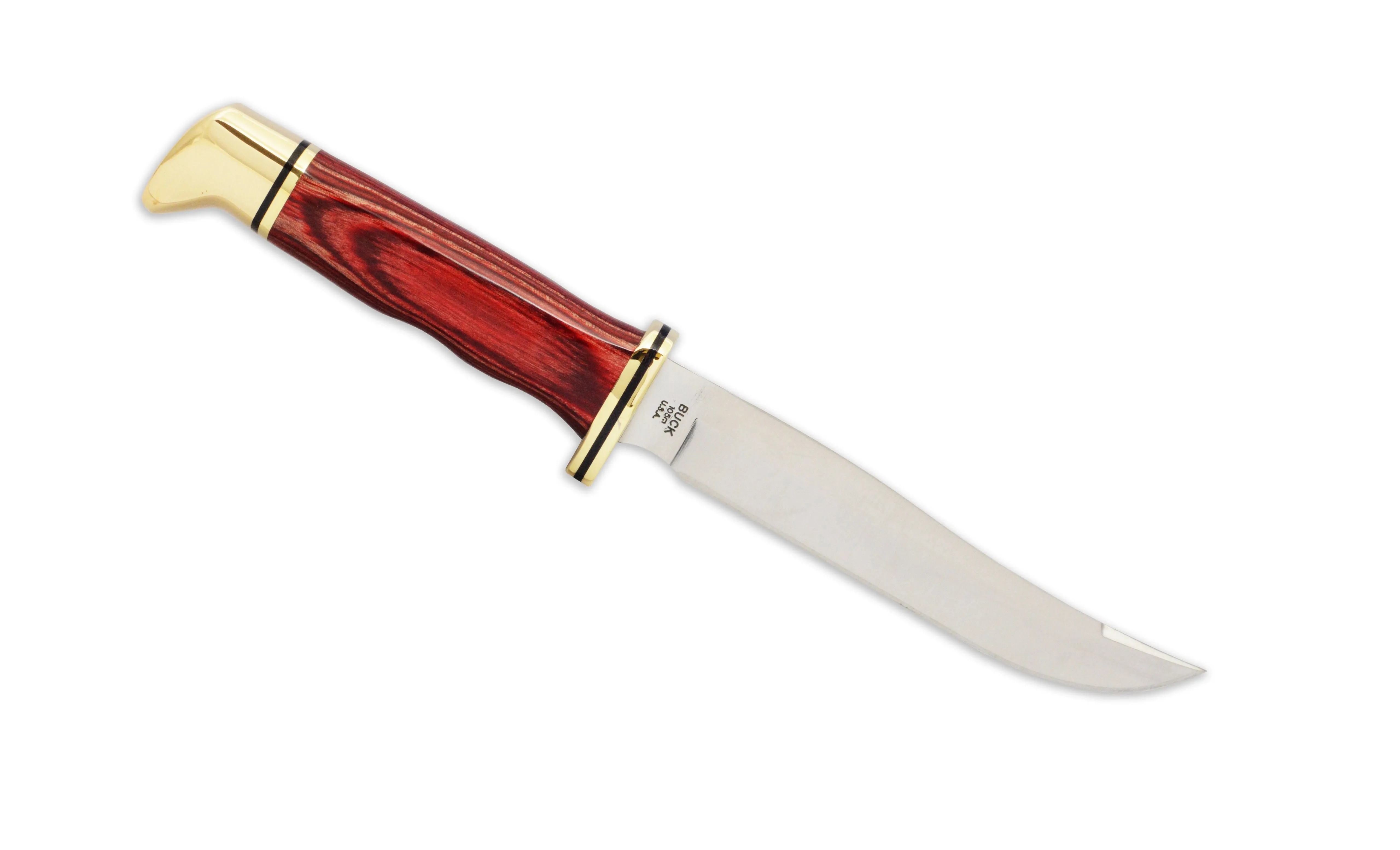 Buck 105 Pathfinder Cherry wood Dymondwood Knife | Fixed Blade