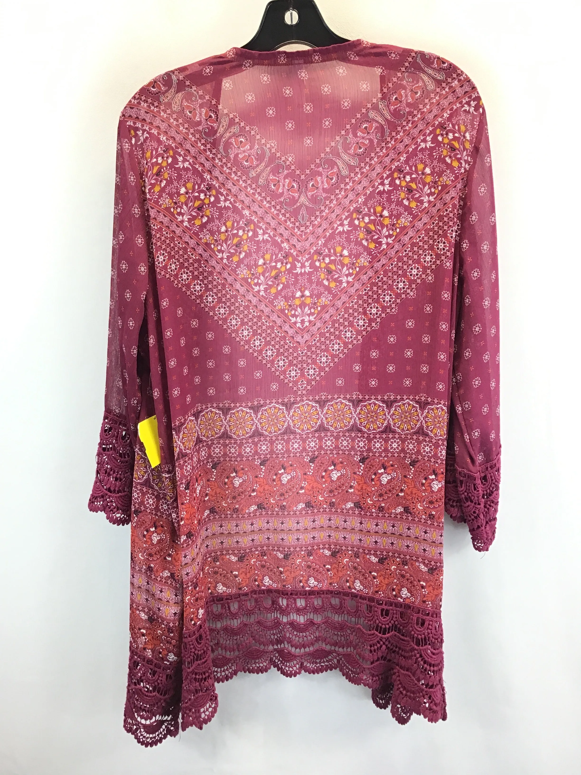 Burgundy Kimono Xhilaration, Size Xl