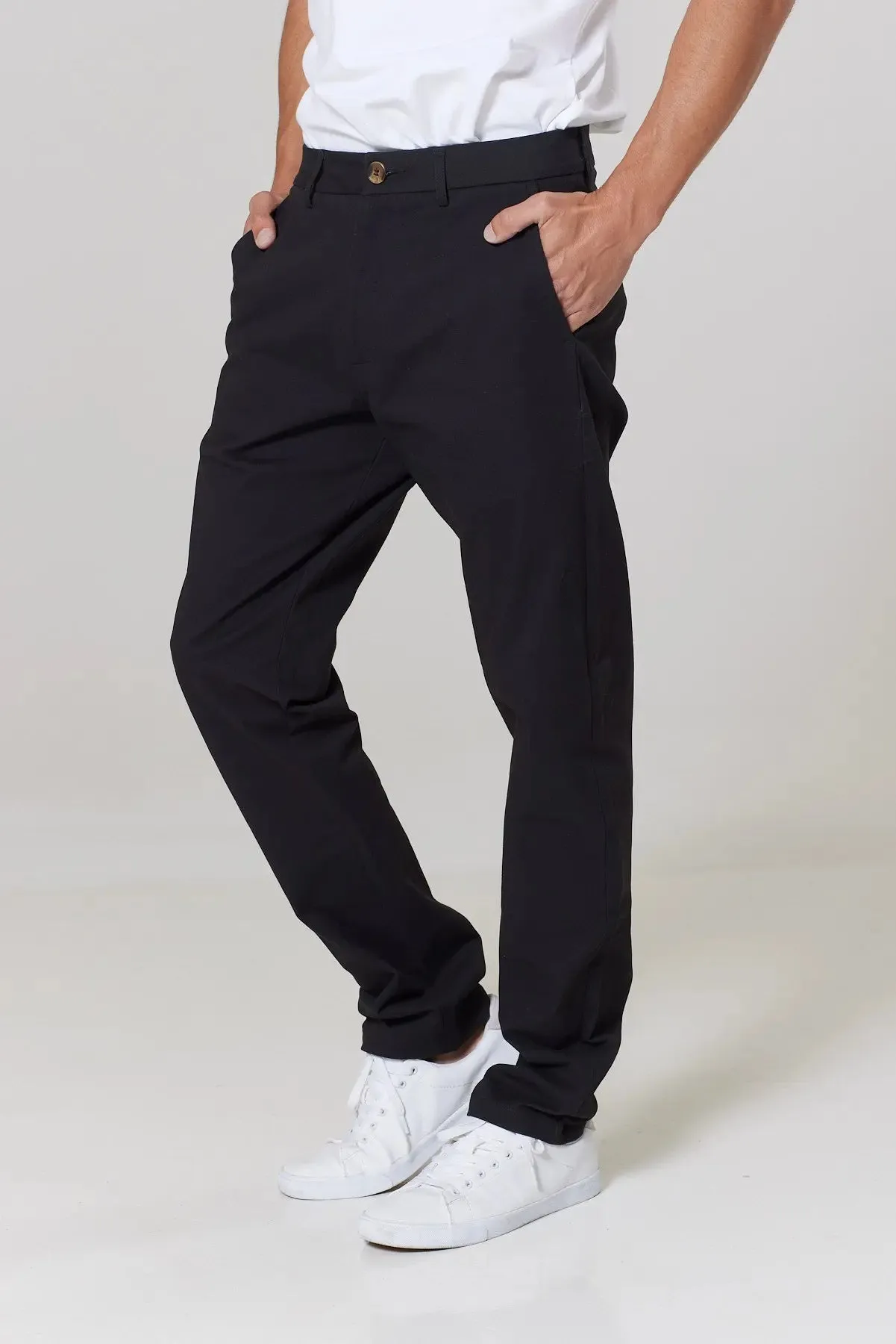 Buxton Trousers - Black - Shorter Leg