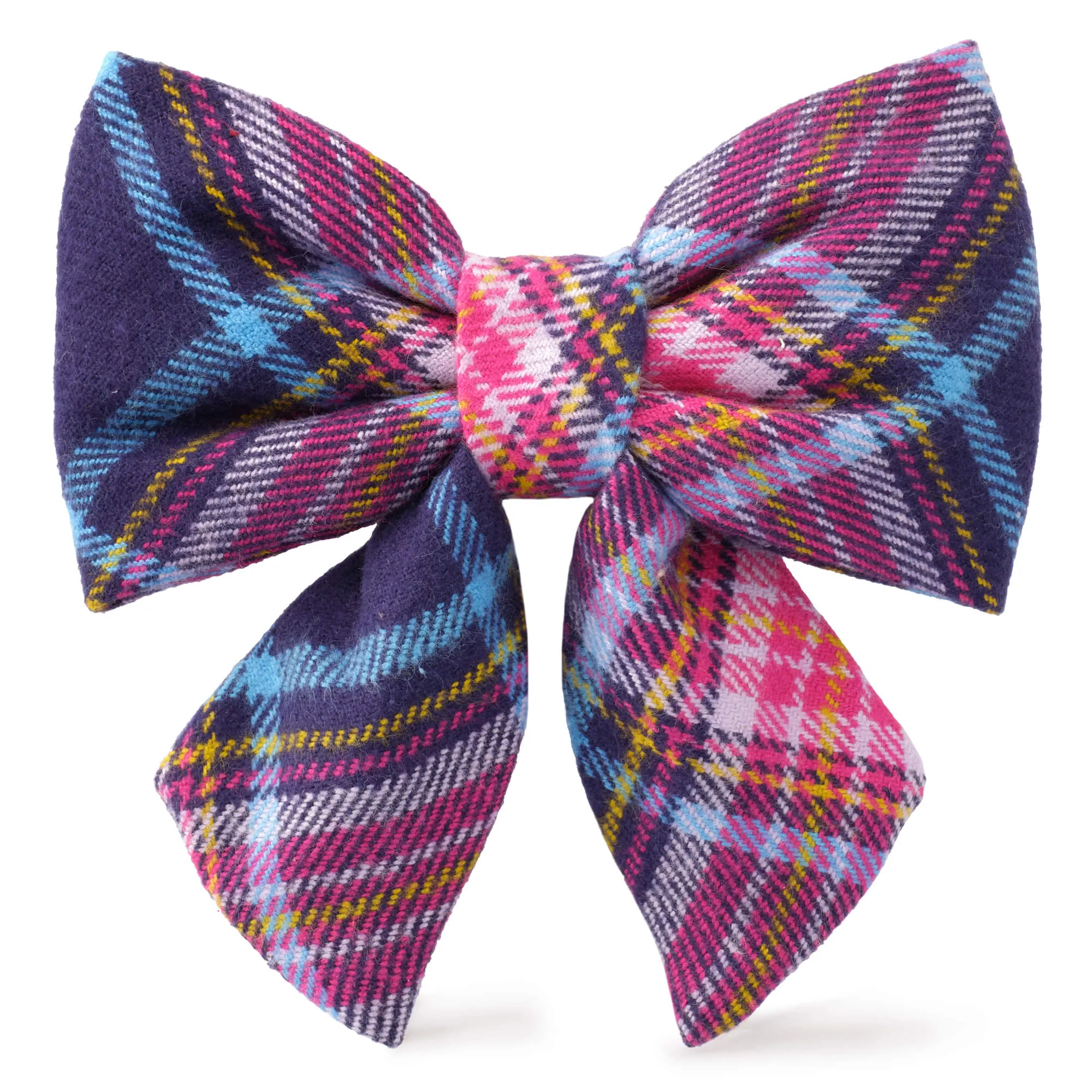 Camilla Plaid Flannel Lady Dog Bow