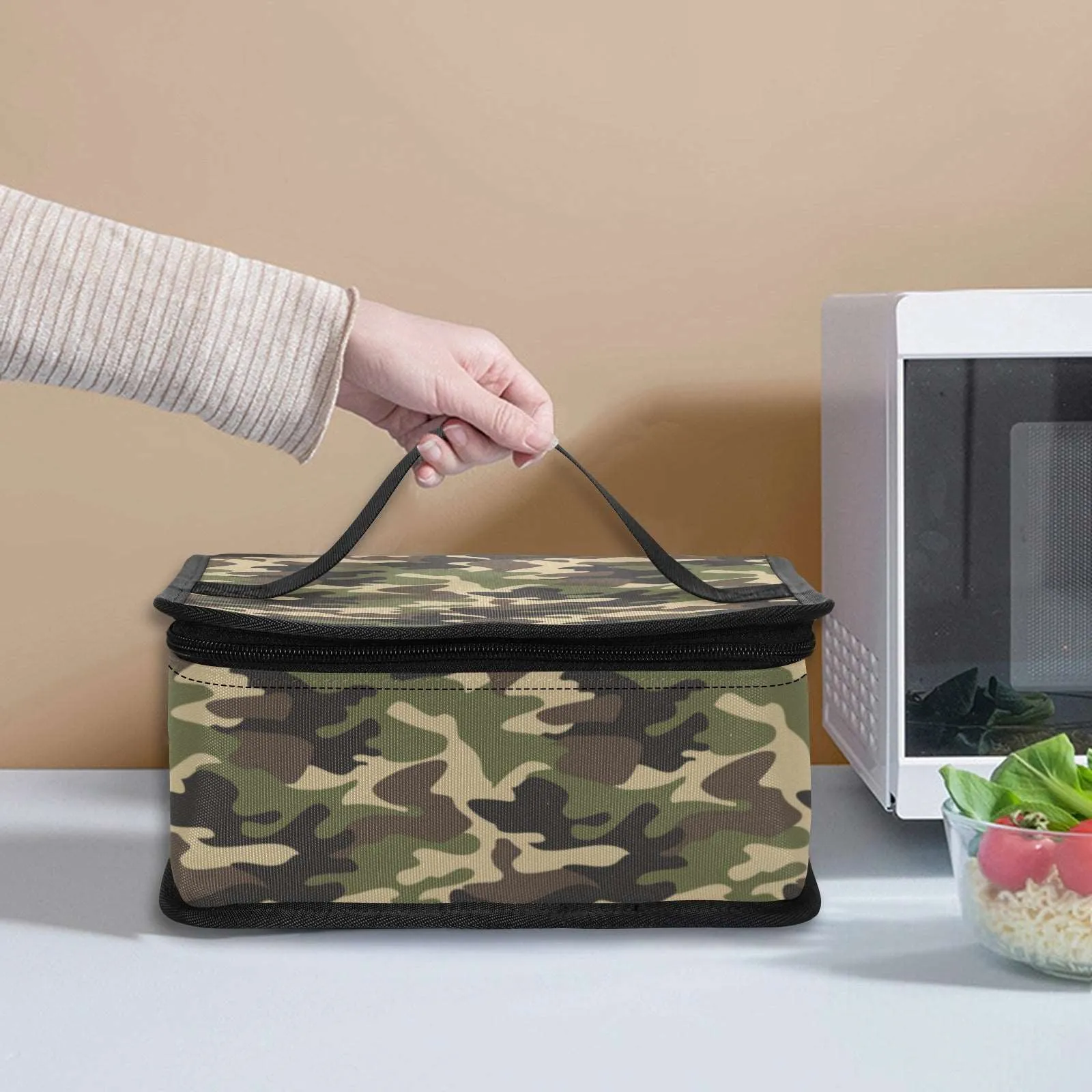 Camouflage Insulated Lunch Tote