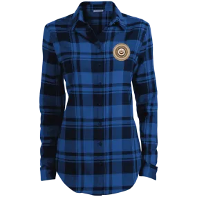 circles of the browns LW668 Port Authority Ladies' Plaid Flannel Tunic