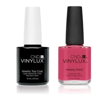 CND - Vinylux Topcoat & Irreverent Rose 0.5 oz - #207