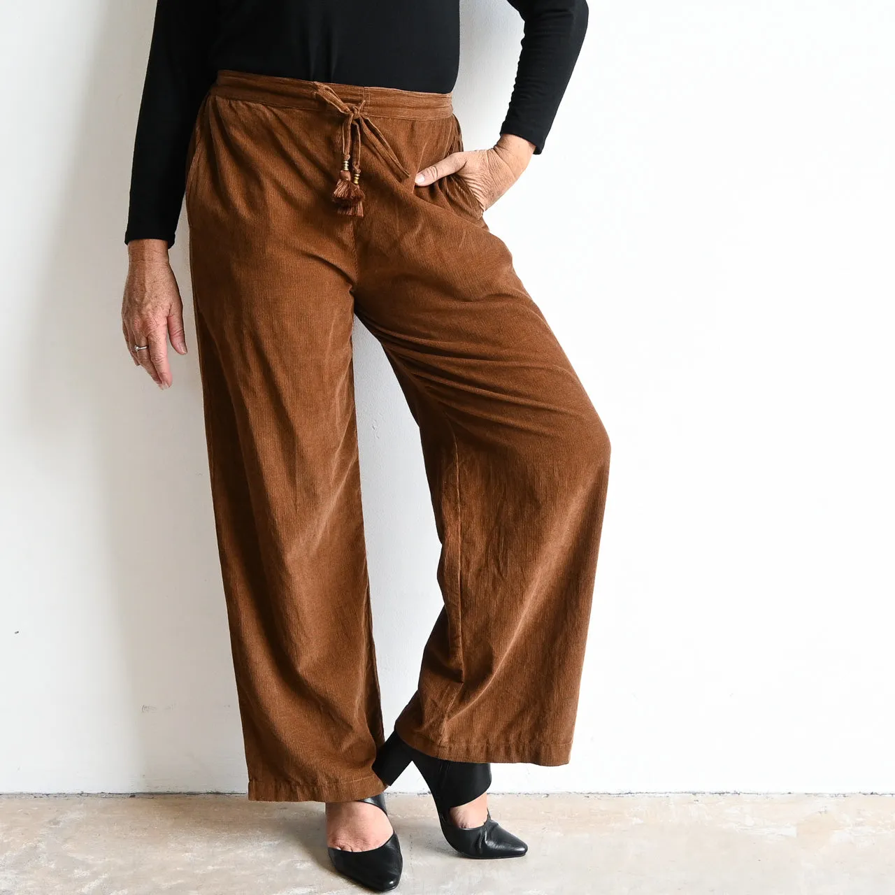 Corduroy Wide Leg Pant by Orientique Australia - 2611