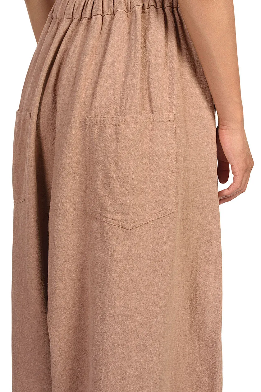 Cork Pleat Front Ramie Pants