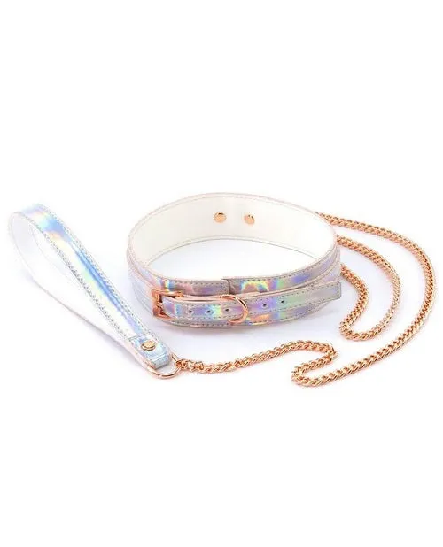 Cosmo Bondage Collar & Leash - Rainbow