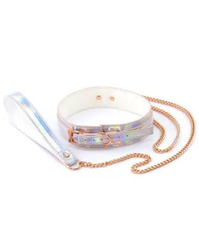 Cosmo Bondage Collar & Leash - Rainbow