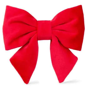 Cranberry Velvet Lady Dog Bow