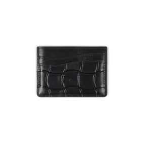 Dime MTL Classic Quilted Leather Card Holder Black