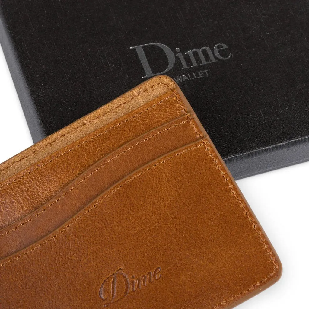 Dime MTL Classic Quilted Leather Wallet Butterscotch