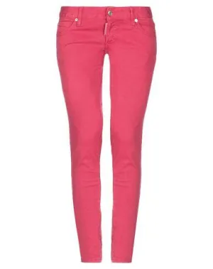 Dsquared2 Women Denim trousers Fuchsia 10 UK