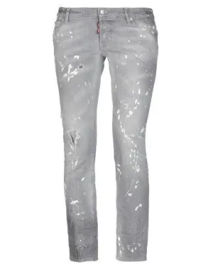 Dsquared2 Women Denim trousers Grey 4 UK