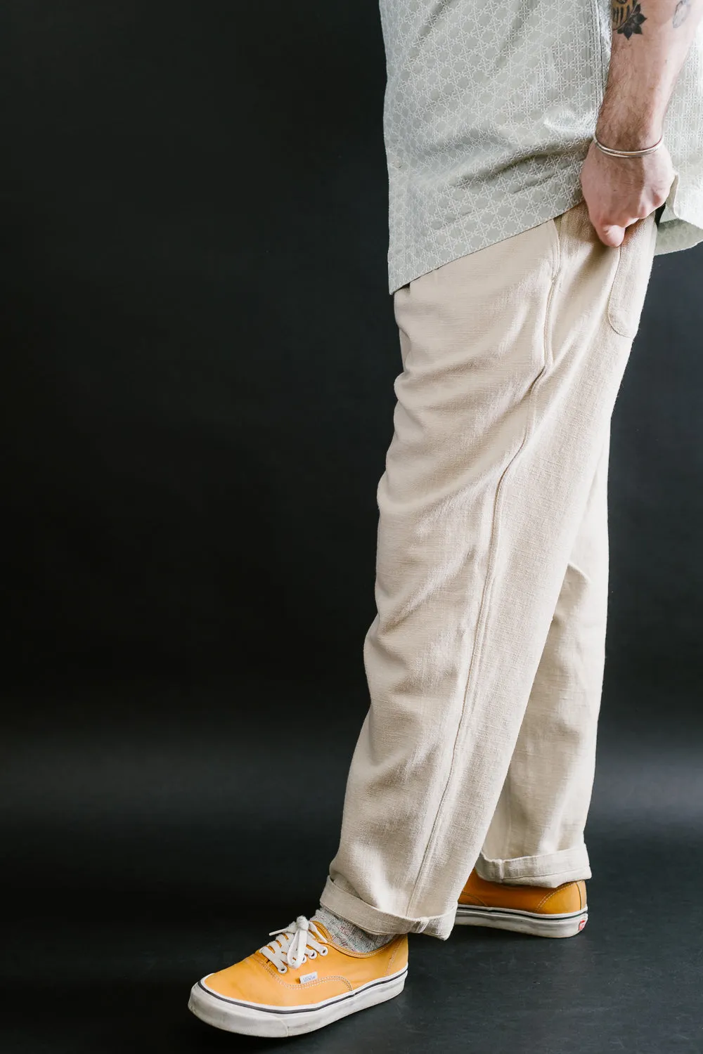 Easy Pant Cotton, Linen - Alabaster