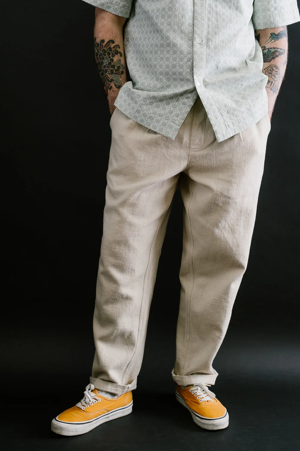 Easy Pant Cotton, Linen - Alabaster