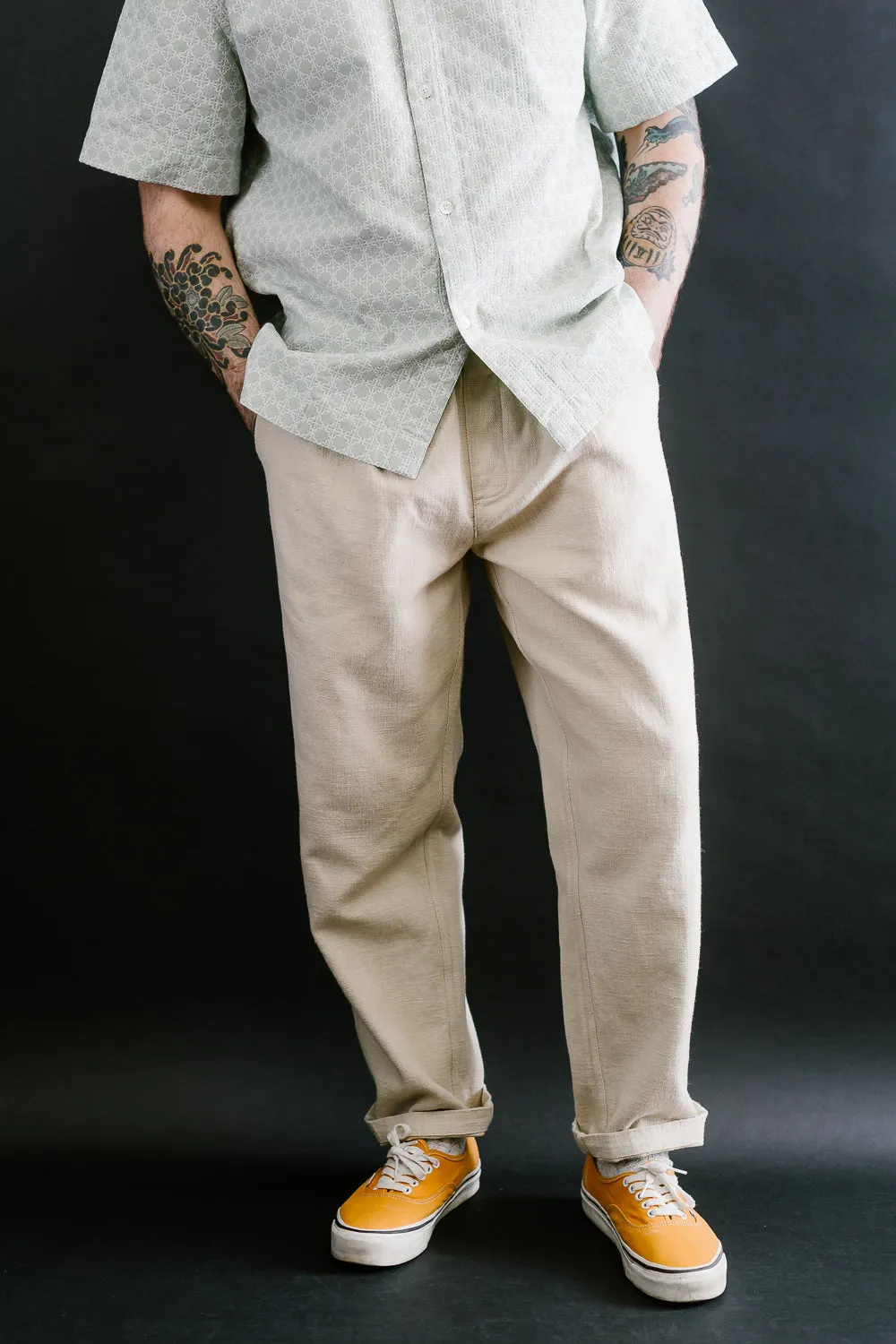 Easy Pant Cotton, Linen - Alabaster