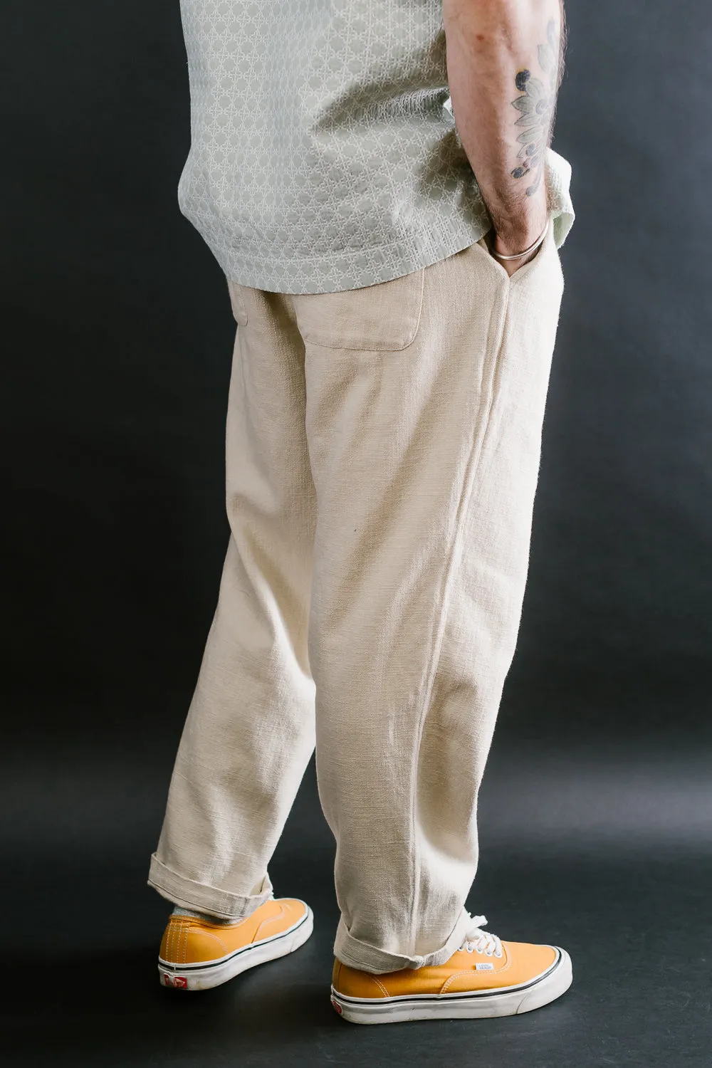 Easy Pant Cotton, Linen - Alabaster