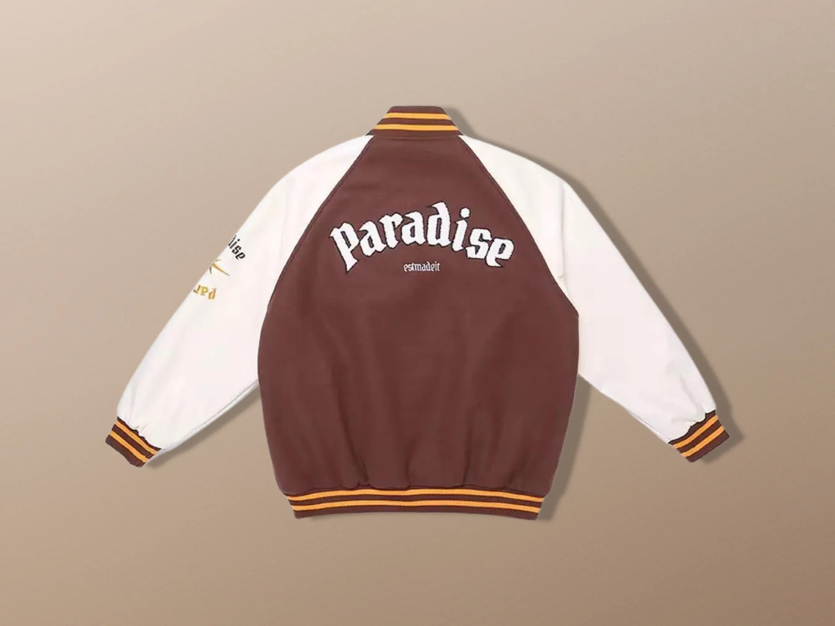 Embroidery Paradise Harajuku Streetwear Goth Baseball Varsity Jacket