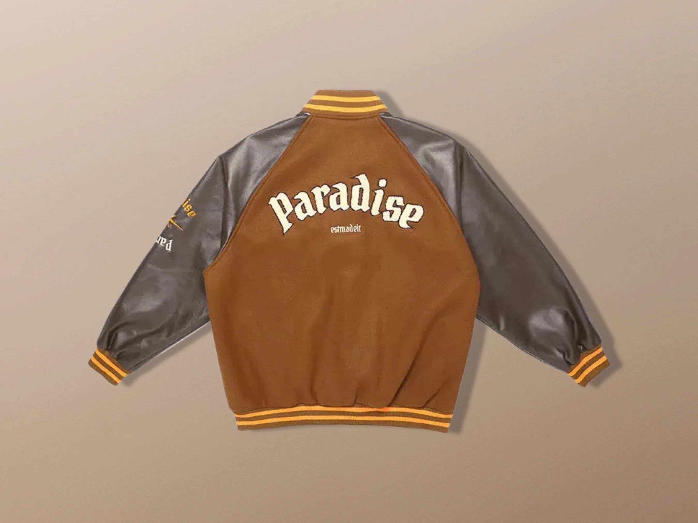 Embroidery Paradise Harajuku Streetwear Goth Baseball Varsity Jacket