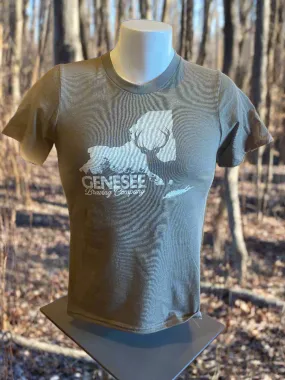 Genesee Brewing NY Hunting Buck T Beige Logo