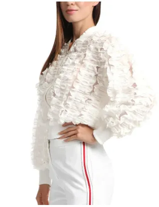 Gracia Frilled Mesh Jacket