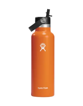 Hydro Flask Standard 21oz Insulated Drink Bottle with Flex Straw Cap (621ml)