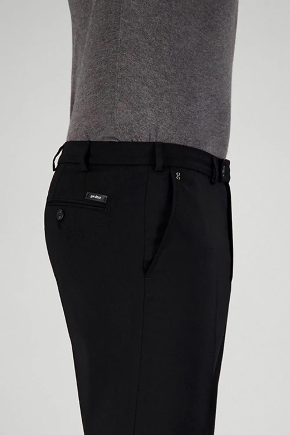 Innovative Wool Trousers - Black