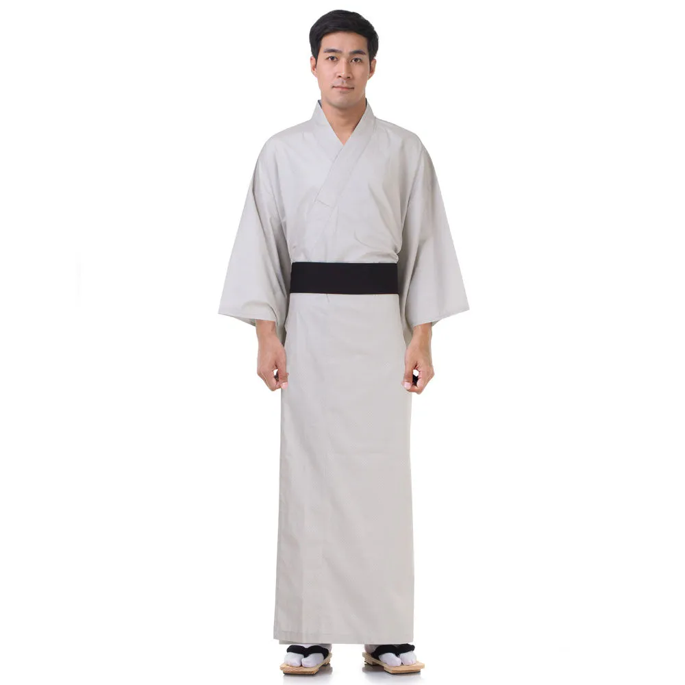 Japanese Black Tengu Yukata Kimono Robe for Men