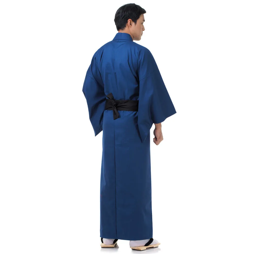 Japanese Red Samurai Yukata Kimono Robe for Men