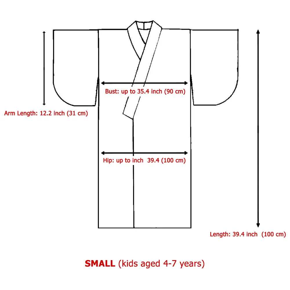 Japanese Tengu Black Kimono Robe Costume for Boys