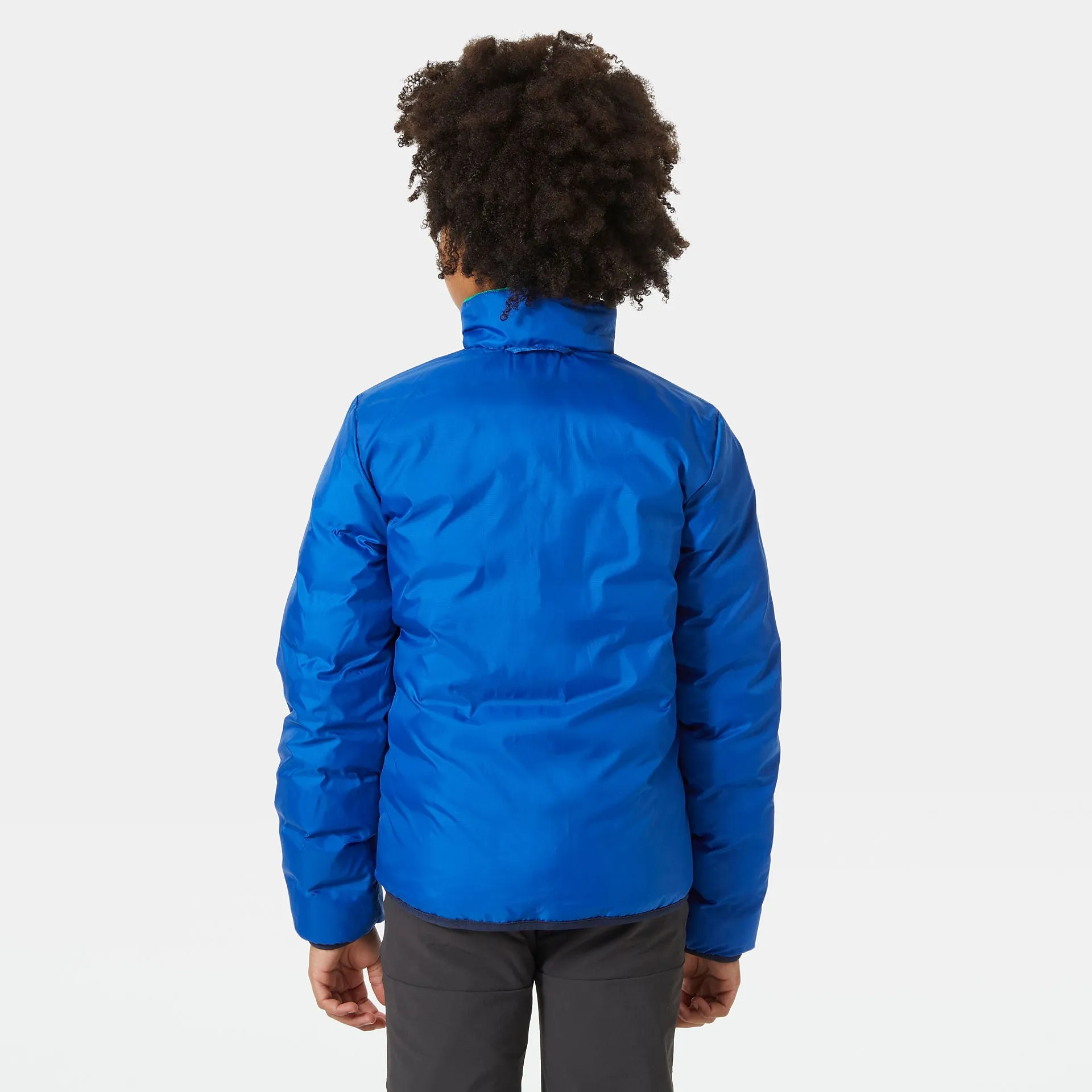 JUNIOR MARKA REVERSIBLE INSULATOR JACKET - BRIGHT GREEN - AGES 8 TO 10