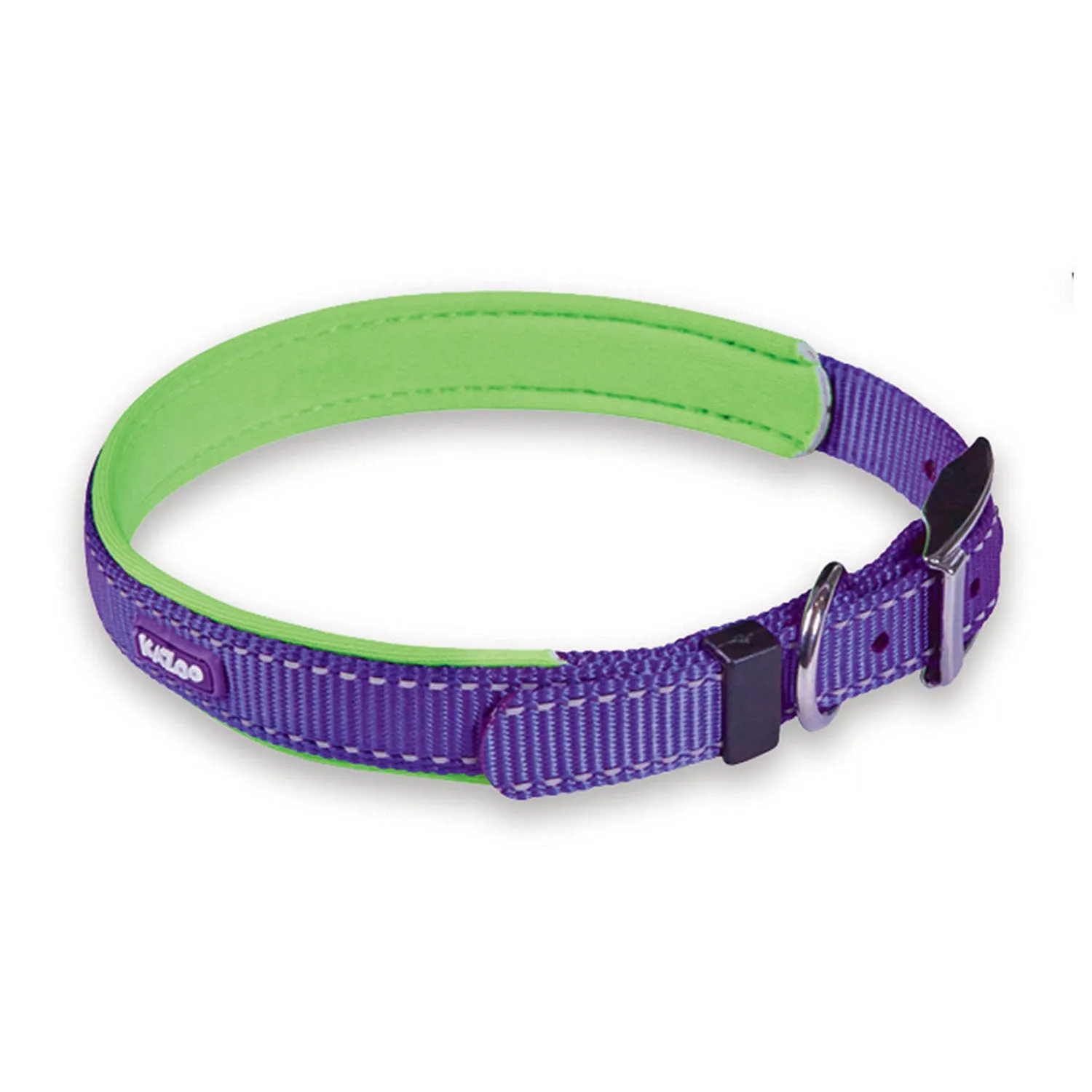 Kazoo Active Dog Collar Purple & Lime